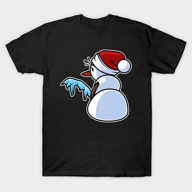 Snowman Ice Water T-Shirt by CrissWild